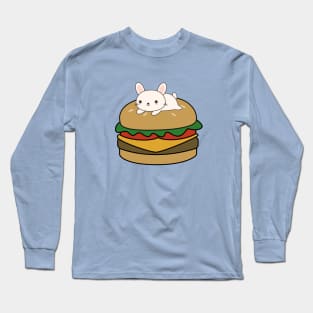 Cute Bunny Rabbit Burger T-Shirt Long Sleeve T-Shirt